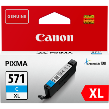 CANON CLI-571XL High Yield Cyan Ink Cartridge Rašalo Kasetė