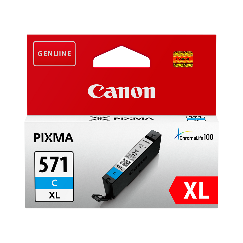 CANON CLI-571XL High Yield Cyan Ink Cartridge Rašalo Kasetė