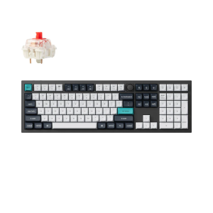 Keychron Q6 Max Wireless Belaidė Žaidimų Klaviatūra | Carbon Black, Gateron Jupiter Red