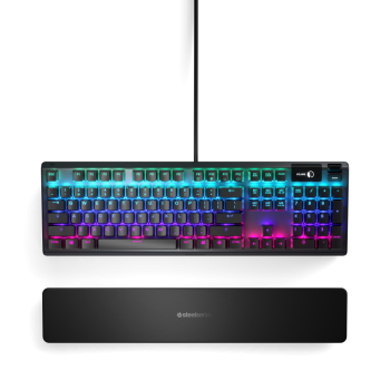 SteelSeries Apex 5 Žaidimų Klaviatūra | Black, Hybrid QX2 Blue