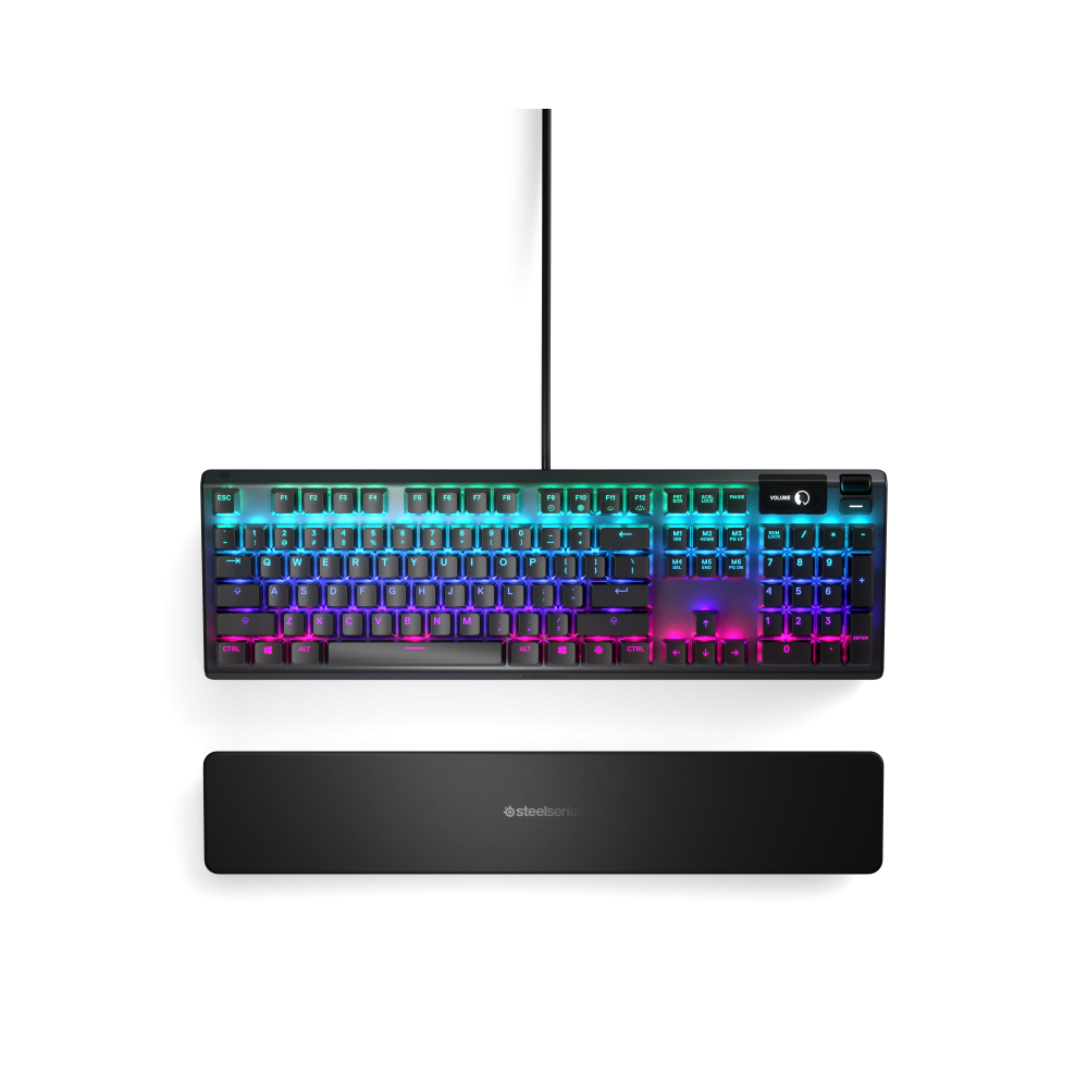 SteelSeries Apex 5 Žaidimų Klaviatūra | Black, Hybrid QX2 Blue