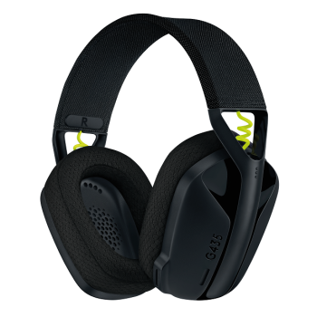 Logitech G435 LIGHTSPEED Wireless Belaidės Žaidimų Ausinės | Black and Neon Yellow