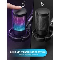 FIFINE AmpliGame A6V RGB Kondensatorinis Mikrofonas | Black