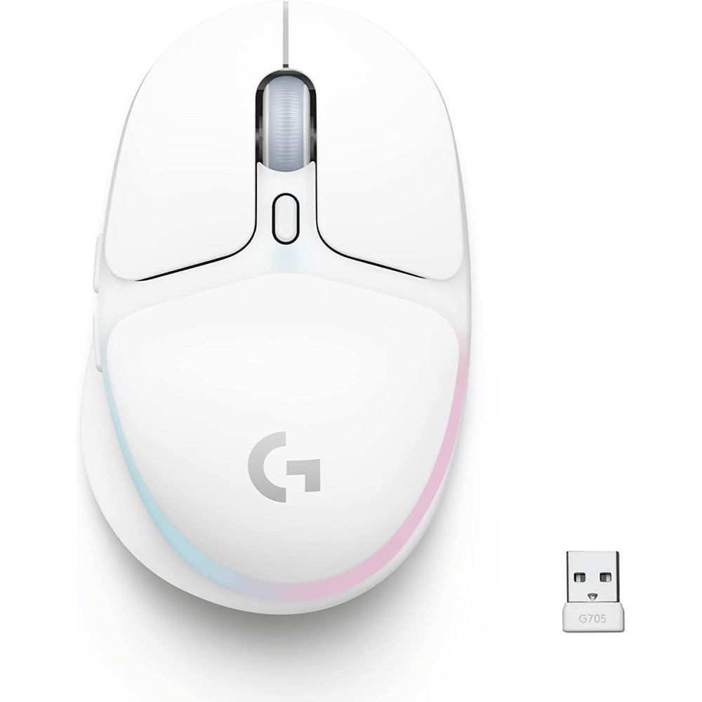 Logitech G705 LIGHTSPEED Wireless Belaidė Žaidimų Pelė | White