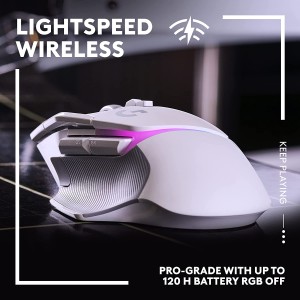 Logitech G502 X PLUS LIGHTSPEED Wireless Belaidė Žaidimų Pelė | White
