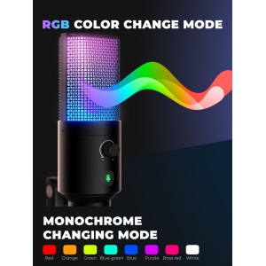FIFINE AmpliGame T669 PRO3 RGB Kondensatorinis Mikrofonas | Black
