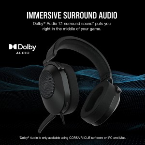 Corsair HS65 Surround Žaidimų Ausinės | Carbon
