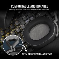 Corsair HS65 Surround Žaidimų Ausinės | Carbon