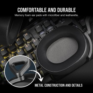 Corsair HS65 Surround Žaidimų Ausinės | Carbon