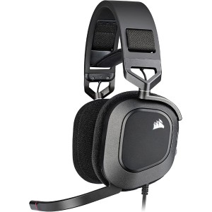 Corsair HS80 RGB Žaidimų Ausinės | Carbon