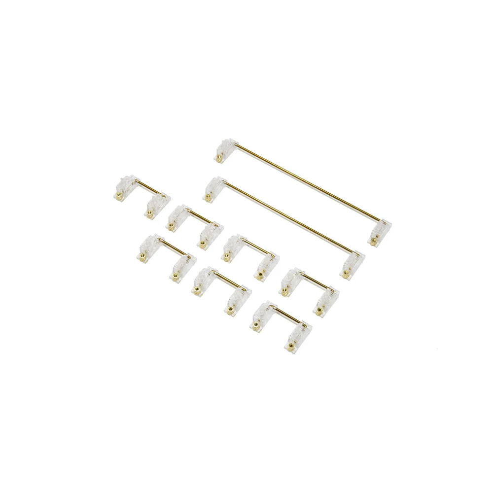 Owlab Screw-In V2 100% Komplektas Klaviatūros Stabilizatoriai | Clear