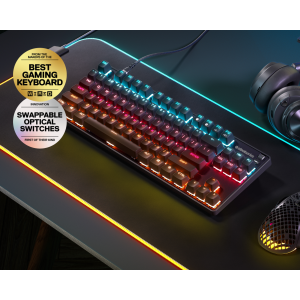 SteelSeries Apex 9 TKL Žaidimų Klaviatūra | Black, OptiPoint