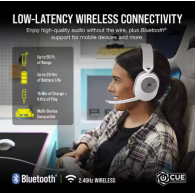 Corsair HS55 Wireless Belaidės Žaidimų Ausinės | White