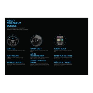 Logitech G Farm Simulator Heavy Equipment Bundle Žaidimų Vairas | PC