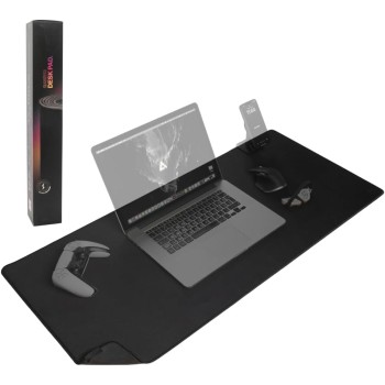 DELTAHUB Gaming Desk Mat Pelės Kilimėlis | L, Black