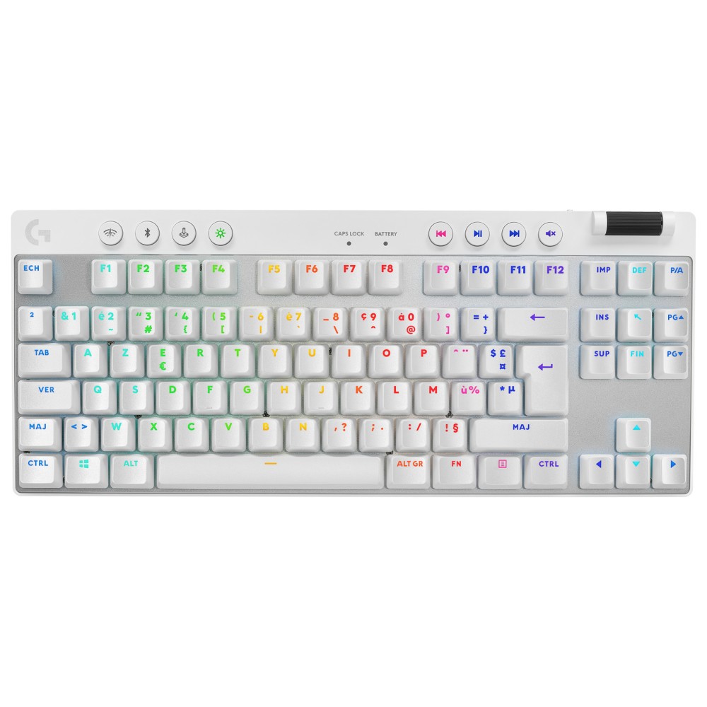 Logitech G PRO X TKL Wireless Belaidė Žaidimų Klaviatūra | White, GX Tactile