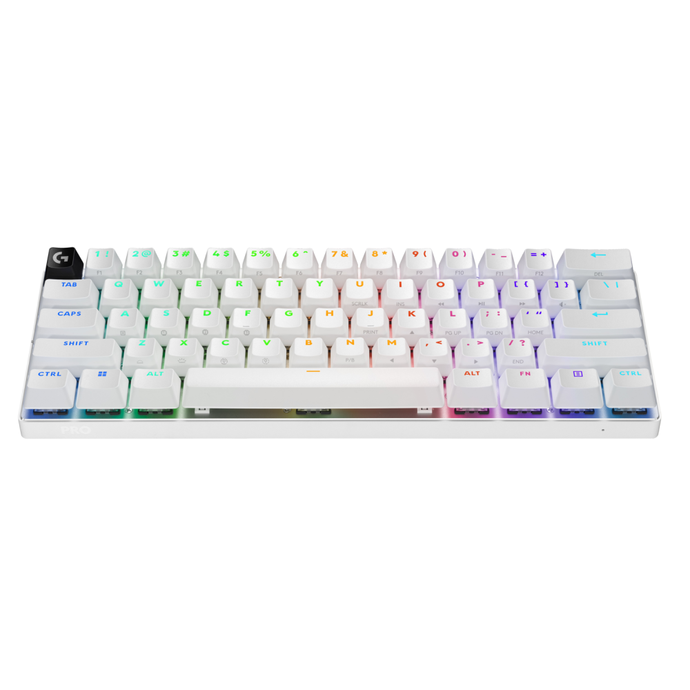 Logitech G PRO X 60 LIGHTSPEED Wireless Belaidė Žaidimų Klaviatūra | White, GX Optical Tactile