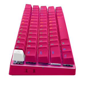 LOGITECH G PRO X 60 LIGHTSPEED Wireless Belaidė Žaidimų Klaviatūra | Magenta, GX Optical Tactile