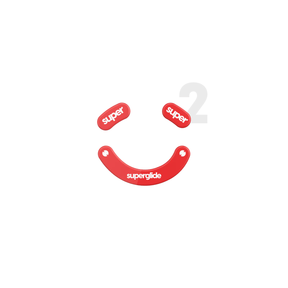 Superglide 2 Type-C Mouse Feet | Red, Razer Deathadder V3 Pro