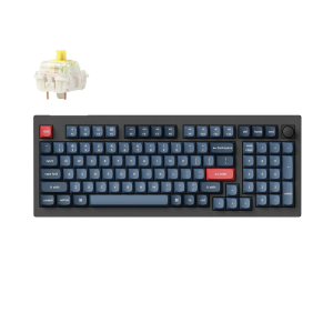 Keychron V5 Max Wireless Belaidė Žaidimų Klaviatūra | Carbon Black, Gateron Jupiter Banana