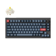 Keychron V1 Max Wireless Belaidė Žaidimų Klaviatūra | Carbon Black, Gateron Jupiter Banana