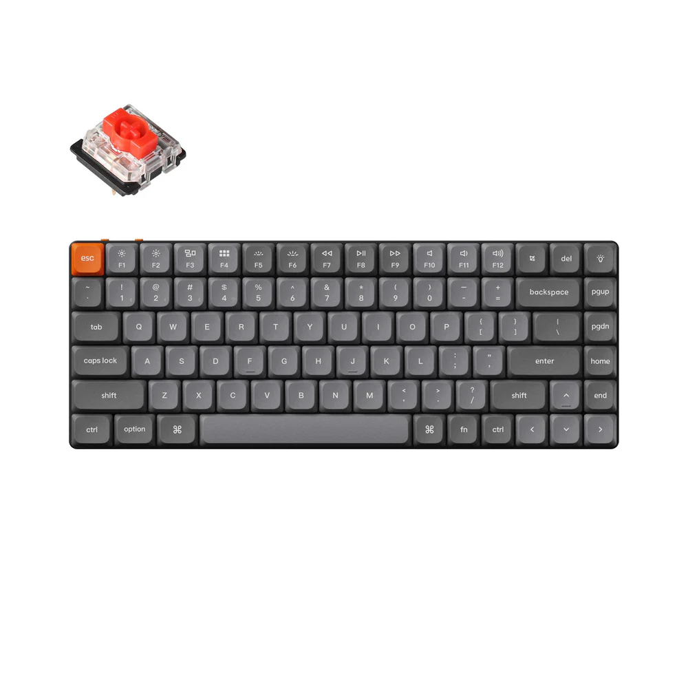 Keychron K3 Max Wireless Belaidė Žaidimų Klaviatūra | Black, Gateron Red