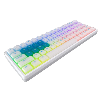 Lamzu Atlantis Pro Žaidimų Klaviatūra | Polar White, Magnetic Switches