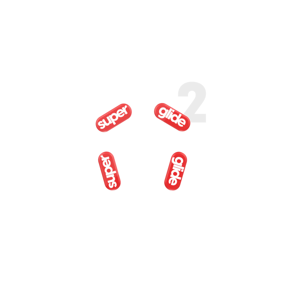 Superglide 2 Type-C Mouse Feet | Red, Logitech G304 & G305