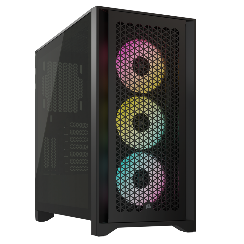 Corsair 4000D RGB iCUE AIRFLOW Kompiuterio Korpusas | Black