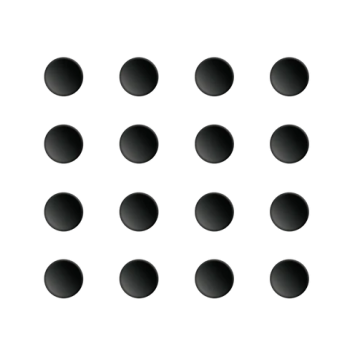 Pulsar Mouse Feet | Black, x16, Universal Dots