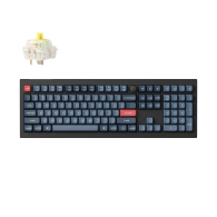Keychron V6 Max Wireless Belaidė Žaidimų Klaviatūra | Carbon Black, Gateron Jupiter Banana
