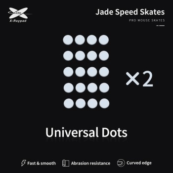 X-Raypad Jade Mouse Feet | White, x40, Universal Dots