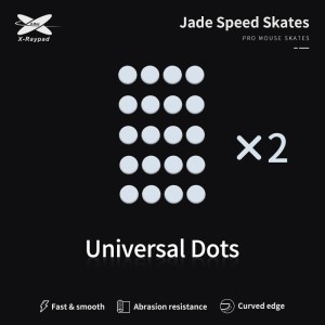 X-Raypad Jade Mouse Feet | White, x40, Universal Dots