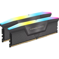 Corsair VENGEANCE 32GB DDR5 RAM Atmintis | 6000 MT/s, CL36, 2x16GB, Grey, RGB
