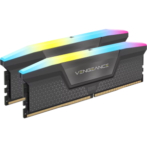 Corsair VENGEANCE 32GB DDR5 RAM Atmintis | 6000 MT/s, CL36, 2x16GB, Grey, RGB