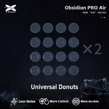X-Raypad Obsidian Pro Air Mouse Feet | Grey, x32, Universal Donuts