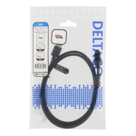 Deltaco USB 3.1 Gen1 Type-A / Type-C Laidas | Black, 1m