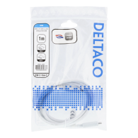 Deltaco USB 3.1 Gen2 Type-C Laidas | White, 1 m