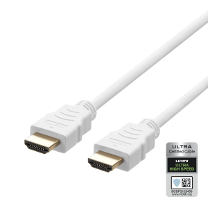 Deltaco HDMI 2.1 Laidas | White, 2m