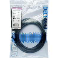 Deltaco DisplayPort 2.1 Laidas | Black, 2m