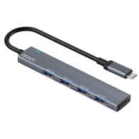 Deltaco 5Gbps USB Šakotuvas | Grey