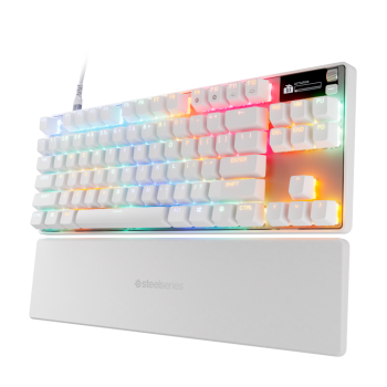 SteelSeries Apex Pro TKL Gen 3 Žaidimų Klaviatūra | White, Magnetic OmniPoint 3.0