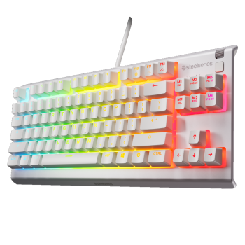 SteelSeries Apex 3 TKL Žaidimų Klaviatūra | White, Membraninė