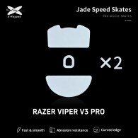 X-Raypad Jade Mouse Feet | White, x2, Razer Deathadder V3 Pro
