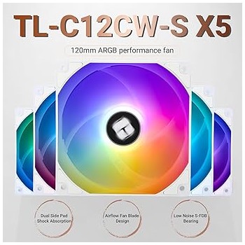 Thermalright TL-C12CW-S X5 Ventiliatoriai | White