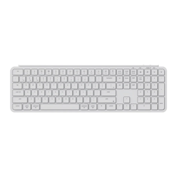 Keychron B6 Pro Wireless Belaidė Klaviatūra | Ivory White, Membraninė