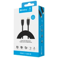 SANDBERG Cable 8K 2m HDMI 2.1 Kabelis