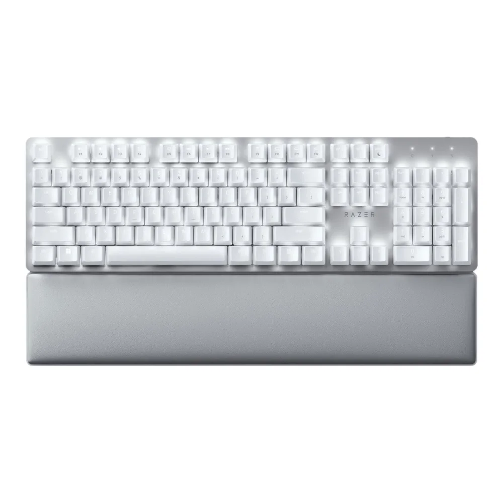RAZER Pro Type Ultra Wireless Belaidė Klaviatūra | White, Yellow Linear