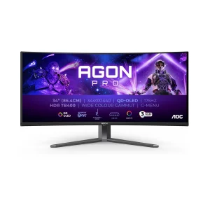 AOC AGON Pro AG346UCD Monitorius | 34", UWQHD, OLED, 175 Hz