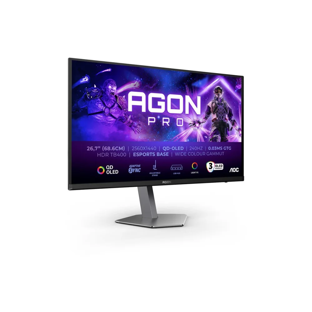AOC AGON Pro AG276QZD2 Monitorius | 26.5", QHD, OLED, 280 Hz